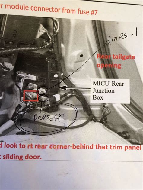 2005 honda odyssey micu rear junction box|Honda Odyssey micu connections.